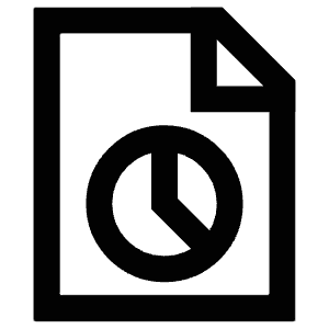 Pie Chart File Icon from Atlas Line Set