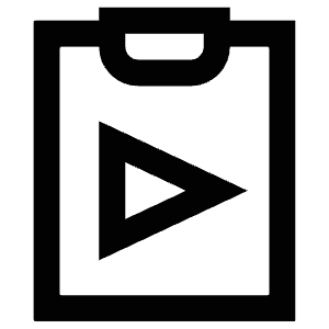 Play Clipboard Icon from Atlas Line Set
