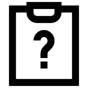 Question Clipboard Icon from Atlas Line Set