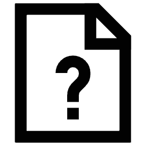 Question File Icon from Atlas Line Set