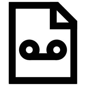 Voice File Icon from Atlas Line Set