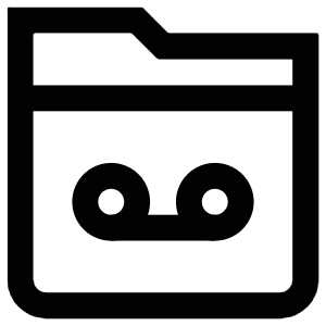 Voice Folder Icon from Atlas Line Set