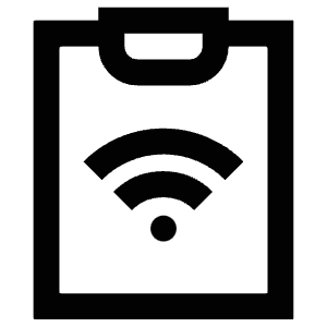 Wifi Clipboard Icon from Atlas Line Set
