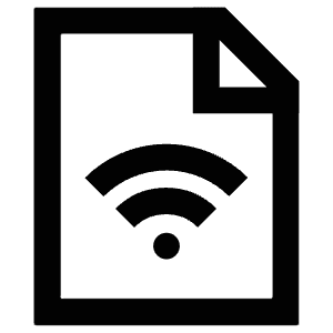 Wifi File Icon from Atlas Line Set