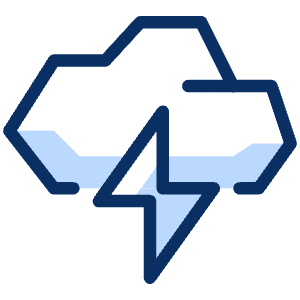 Cloud Flash Icon from Cyber Duotone - Free Set