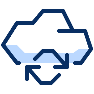 Cloud Refresh Icon from Cyber Duotone - Free Set