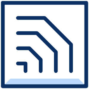 Signal Square Icon from Cyber Duotone - Free Set