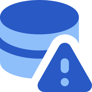 Database Alert Icon from Core Flat Set