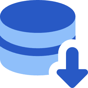 Database Download Icon from Core Flat Set