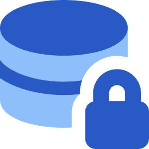 Database Lock Icon from Core Flat Set