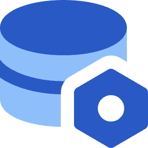 Database Setting Bolt Nut Icon from Core Flat Set