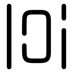 Align Horizonta Spacing Icon from Solar Broken Set