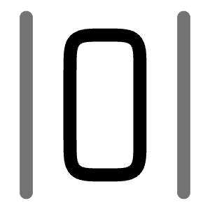 Align Horizonta Spacing Icon from Solar Line Duotone Set