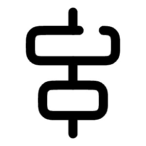 Align Horizontal Center Icon from Solar Broken Set