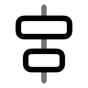 Align Horizontal Center Icon from Solar Line Duotone Set