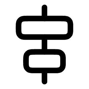 Align Horizontal Center Icon from Solar Linear Set