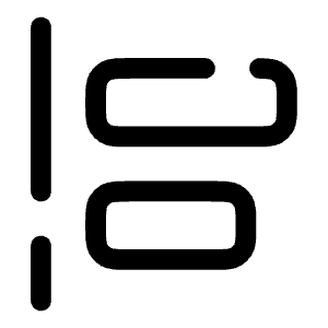 Align Left Icon from Solar Broken Set