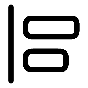 Align Left Icon from Solar Linear Set