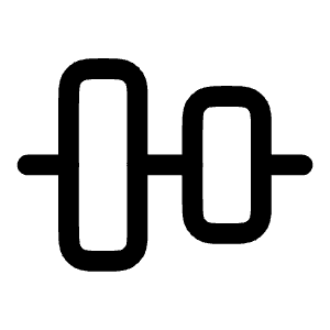 Align Vertical Center Icon from Solar Linear Set