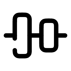 Align Vertical Center Icon from Solar Broken Set