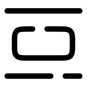 Align Vertical Spacing Icon from Solar Broken Set