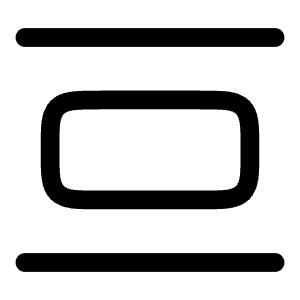 Align Vertical Spacing Icon from Solar Linear Set