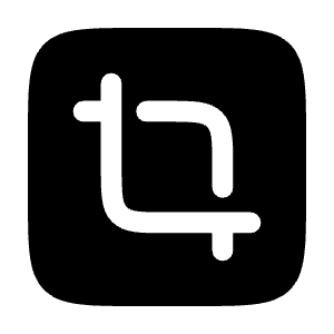 Crop Minimalistic Icon from Solar Bold Set
