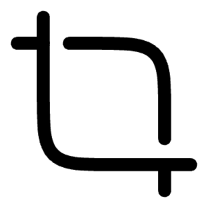 Crop Minimalistic Icon from Solar Linear Set