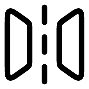 Flip Horizontal Icon from Solar Linear Set