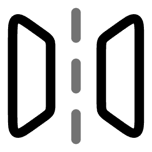 Flip Horizontal Icon from Solar Line Duotone Set