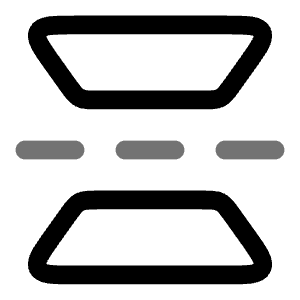Flip Vertical Icon from Solar Line Duotone Set