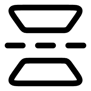 Flip Vertical Icon from Solar Linear Set