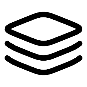 Layers Minimalistic Icon from Solar Linear Set