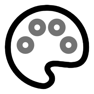 Pallete 3 Icon from Solar Line Duotone Set