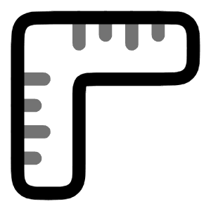 Ruler Angular Icon from Solar Line Duotone Set
