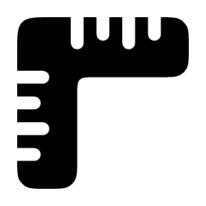 Ruler Angular Icon from Solar Bold Set