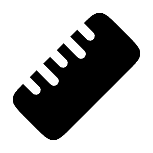 Ruler Icon from Solar Bold Set