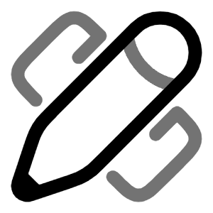 Ruler Cross Pen Icon from Solar Line Duotone Set