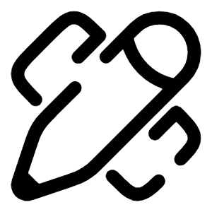 Ruler Cross Pen Icon from Solar Broken Set