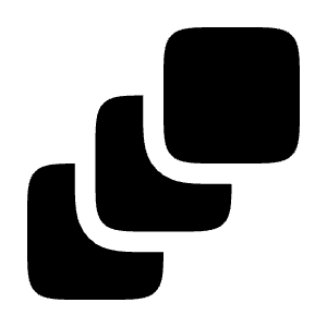 Three Squares Icon from Solar Bold Set