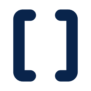 Brackets Fill Icon from Mingcute Fill Set