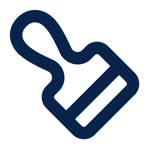 Brush 2 Line Icon from Mingcute Line Set