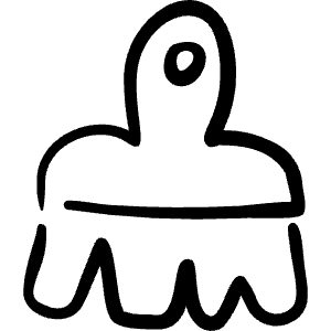 Color Brush 1 Icon from Freehand Line - Free Set