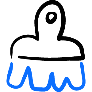 Color Brush 1 Icon from Freehand Duotone - Free Set