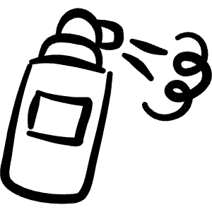 Color Spray Icon from Freehand Line - Free Set