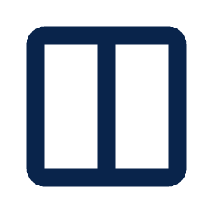 Columns 2 Line Icon from Mingcute Line Set