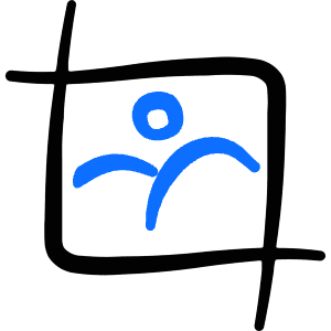 Crop Image Icon from Freehand Duotone - Free Set