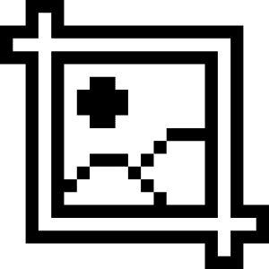 Design Crop Edit Picture Icon from Pixel - Free Set