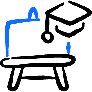 Design Process Drawing Board Education Icon from Freehand Duotone - Free Set