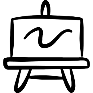 Design Process Drawing Board Icon from Freehand Line - Free Set